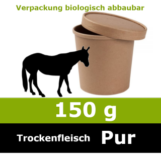 Wunschnapf Pferd Pur 150g - ideal als Trocken Barf oder Leckerlie